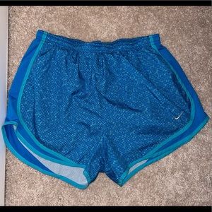 Womens large blue Nike tempo Dri-fit shorts